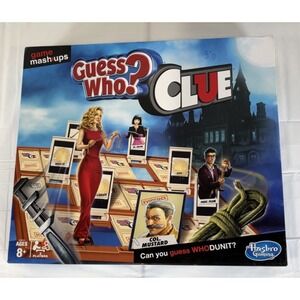 Guess Who? Clue Board Card Game Mashup Hasbro 2019 COMPLETE Rare - Hard to Find